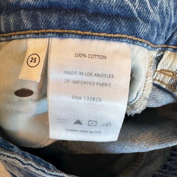 GRLFRND Karolina High Rise Straight Crop La Playa Jeans Size 25 NWT - Picture 7 of 10